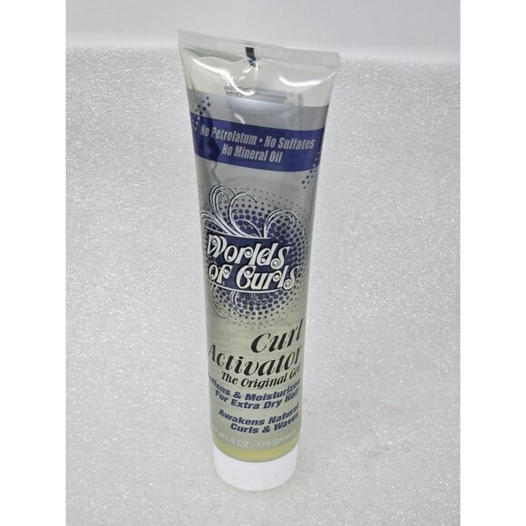 Worlds Of Curls Curl Activator Gel For Extra Dry Hair Hydrating & Moisturizing - Picture 1 of 2